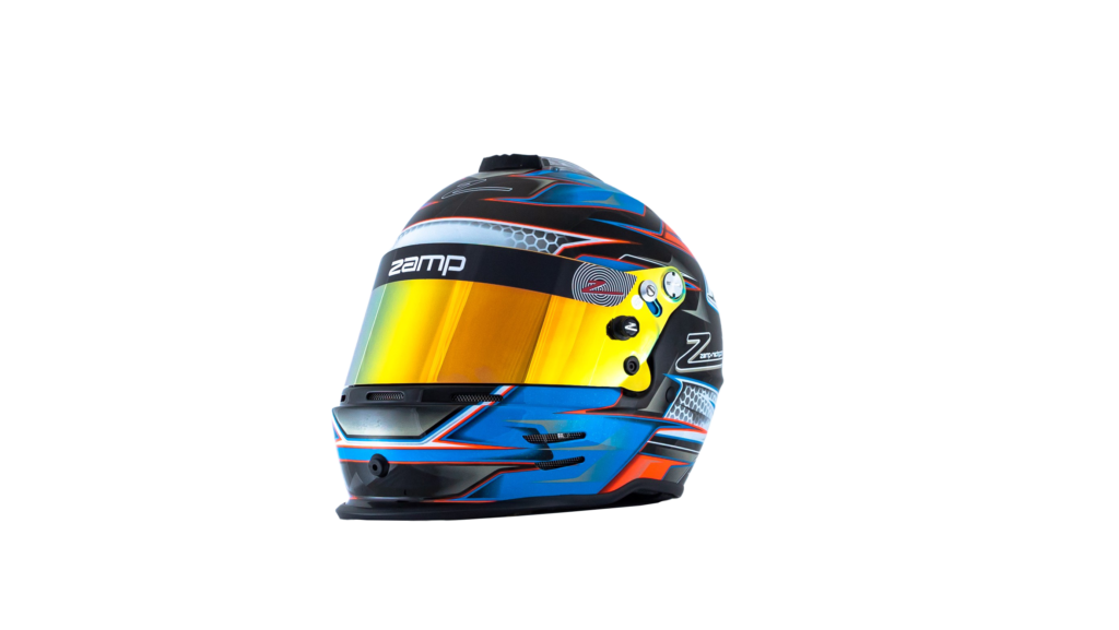 RZ 42 Youth Orange/Blue Karting Helmet - Zamp Helmets UK | Helmet 28 - £299