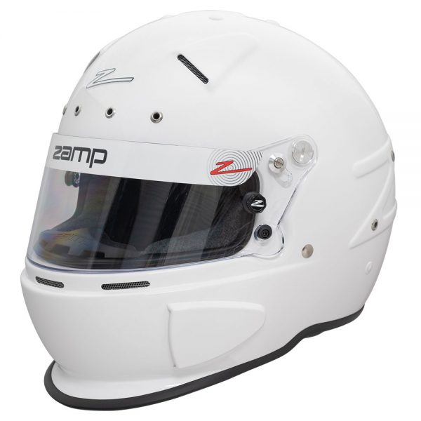 Zamp RZ-58 Snell SA2015 Helmet White Large Free Deluxe Helmet Bag Included 