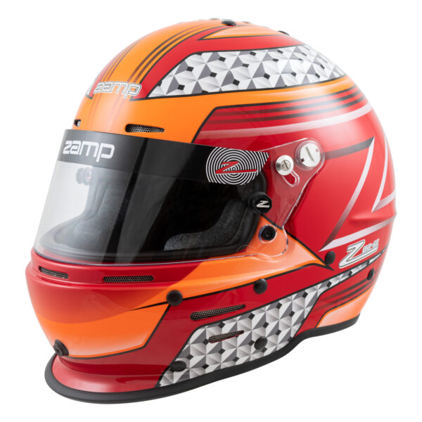 RZ 62 Red/Orange Racing helmet by Zamp Helmets