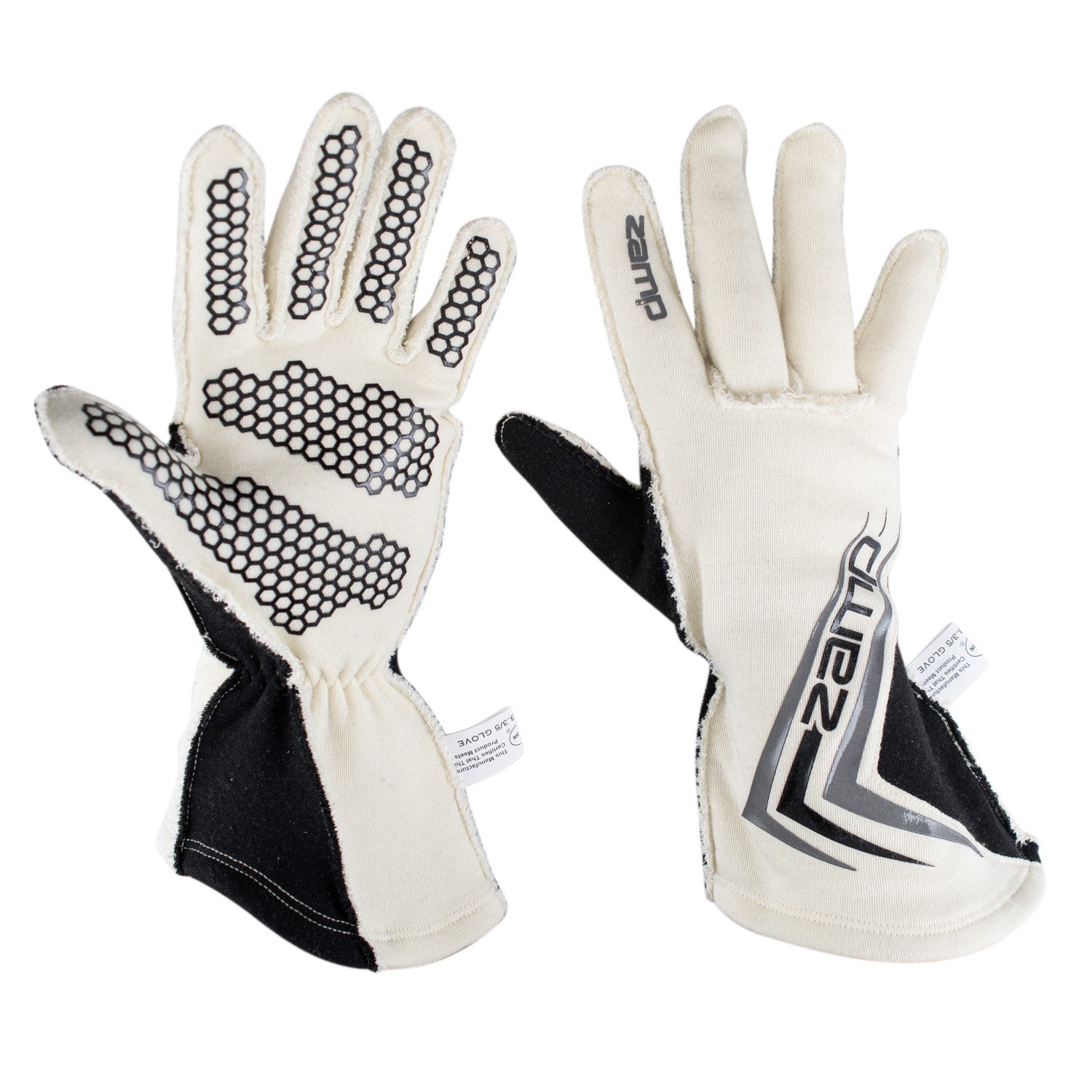 Zamp ZR-60 Race Gloves White - Zamp Helmets - £79.99