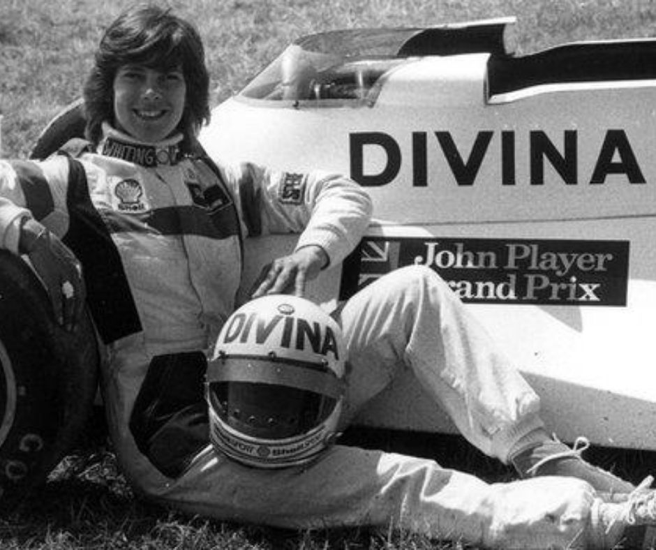vintage female motorsport driver