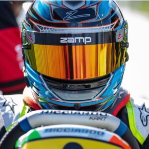 zamp blue racing helmet