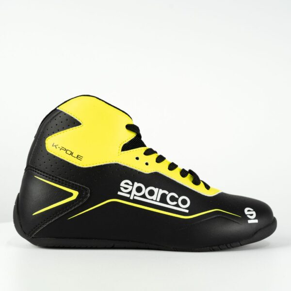 Sparco K-Pole Kart Boots Black / Fluro Yellow - Image 2