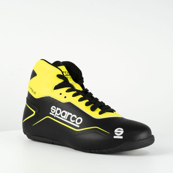 Sparco K-Pole Kart Boots Black / Fluro Yellow