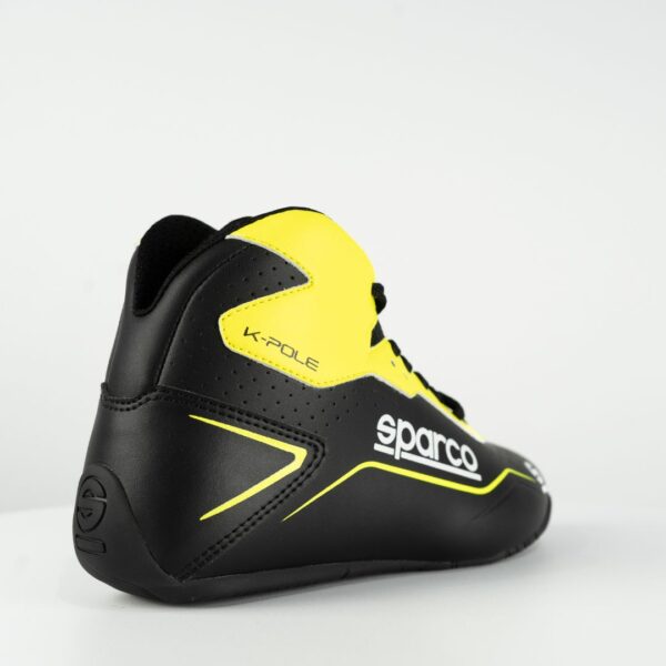 Sparco K-Pole Kart Boots Black / Fluro Yellow - Image 9