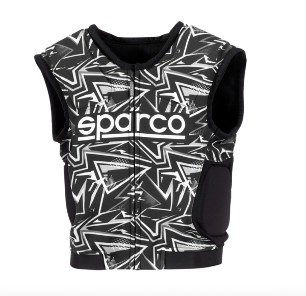 Sparco SJ Pro K-3 Rib Protector Jacket Black/White